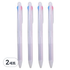 Mungudam 4支三色筆+一次性小袋套裝, 黑+藍+紅（三色筆)，隨機出貨（一次性小包), 2組