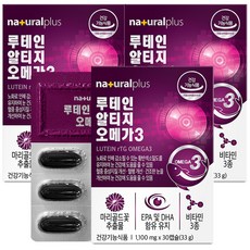 naturalplus 葉黃素rTG Omega-3膠囊, 30顆, 3盒