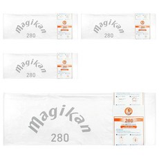 MAGIKAN 魔法捲筒280 Logo印刷補充塑膠袋 白色, 4個