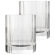 Luigi Bormioli 無鉛水晶直線條威士忌杯 335ml (兩入禮盒組), 2個