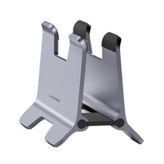 HAGiBiS 海備思 筆記型電腦/平板 立式收納/散熱鋁合金支架 灰色 桌面收納, ZLS01