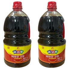 미달미 신호 위다미 미극선 양조간장, 2개, 1.8L
