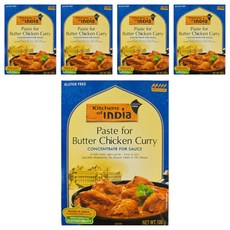 키친오브인디아 버터 치킨 커리 페이스트, 100g, 5개