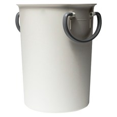 GINII 基尼 質感霧面雙耳無蓋垃圾桶 GL002 300g 5.5L M(25 x 20x 20cm) 象牙白), 象牙白