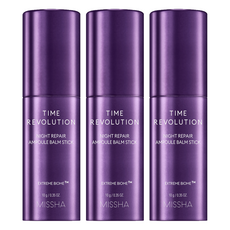 미샤 타임 레볼루션 나이트리페어 앰플밤 스틱, 10g, 3개