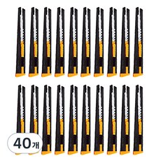 다다 Stationery 커터 9mm, 혼합색상, 40개