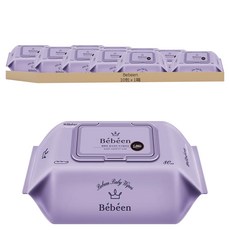 Bebeen 嬰兒溼紙巾 掀蓋式, 80張, 10包
