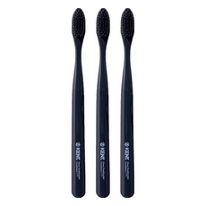 켄트 탄 초극세모 칫솔 블랙, 1개입, 3개