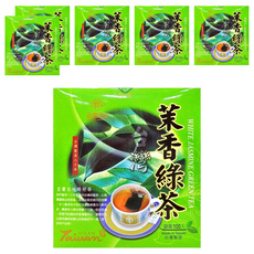 永發茗茶 茉香綠茶 台灣茶八十年 宜蘭在地好茶 袋茶, 2g, 100入, 6盒