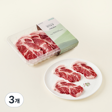 성지농장 동물복지 인증 한돈 목심 구이용 (냉장), 3개, 500g