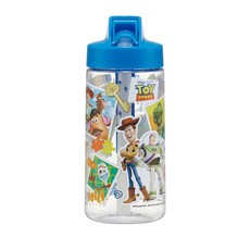 Skater 摺疊吸管式透明水壺, 玩具總動員 透明色, 500ml, 1個
