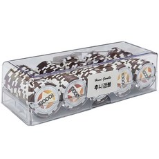 Hoonie Gamble Star 數字 10000 黏土撲克籌碼 100p + 壓克力盒組