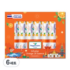 Peppermint Field 泰國橙味鼻通吸入器 泰國活動包裝 6入, 6套