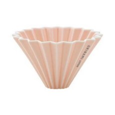 ORIGAMI Coffee 陶瓷濾杯 S, 霧粉色，適用錐形蛋糕濾紙, 日本製造, 1個