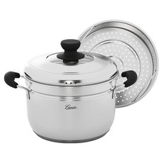 QUEEN SENSE Lumis 不鏽鋼電磁爐蒸鍋 + 分離式蒸盤組, 1套, 24cm