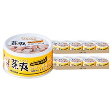Vi.Chi 蒸爽機腿犬餐罐 皮毛保健, 80g, 48個, 雞腿肉 + 玉米筍 + 維他命E