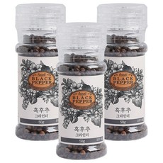 푸디 흑후추 그라인더, 50g, 3개