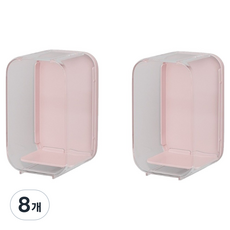 Mongguming 小型公仔壓克力展示盒 粉紅色, 8個