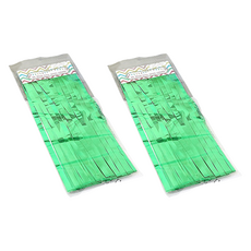 정월마켓 홀로그램 생일 커튼 25cm x 70cm, 그린, 2개