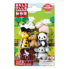 Iwako 橡皮擦組 3歲以上適用, 動物園, 1組