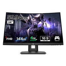hp 惠普 FHD 曲面電競螢幕, X24c
