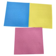 MIKA HOUSE 橘之屋 超強吸水環保抹布 3入, 藍色 + 粉色 + 黃色, 2組