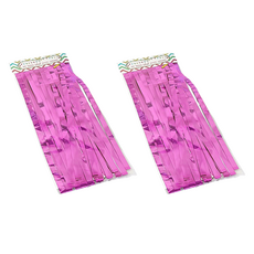 정월마켓 홀로그램 생일 커튼 25cm x 70cm, 핑크, 2개