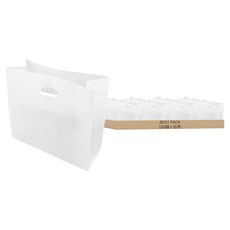 BEST PACK HD素面塑膠提袋 小 23 x 12 x 35 cm, 100個, 白色
