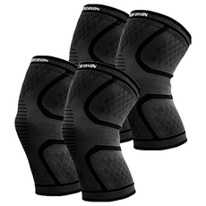 4SEASON 緊身護膝 2入, 2套, 黑色