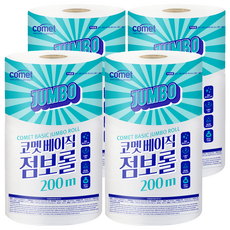 comet 雙層大捲筒衛生紙, 4捲, 4袋, 200m