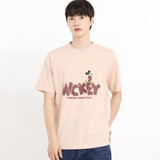 홀하우스 남녀공용 스몰 미키 통기성 반팔 티셔츠 HM2TSU102