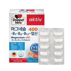 Doppelherz 德之寶 維他命B群+鎂錠 39g, 30顆, 1罐