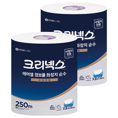 Kleenex 舒潔 單層空氣感壓紋大捲筒衛生紙, 250m, 3捲, 2袋