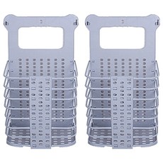 Natures 折疊式收納籃, 灰色, 2個