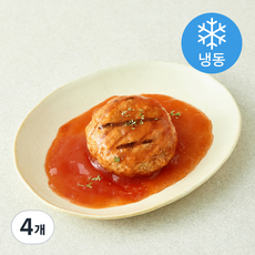 푸드트리 애찬만찬 토마토 치즈 함박 (냉동), 130g, 4개