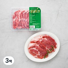 생생포크 한돈 무항생제 목심 구이용 (냉장), 500g, 3팩