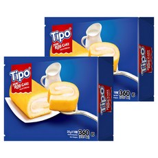 티포 미니 우유맛 크림 롤케이크, 360g, 2개