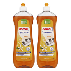 domol 多麗 中性5.5橘子洗碗精, 1L, 2瓶