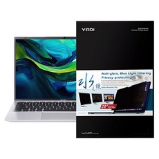YADI 亞第 插卡隱貼 16:10 水之鏡防窺片 Acer Swift Lite SFL14 53M 575G專用 PF4PPB-W140, 透明色, 1片