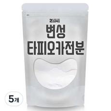 조은약초 변성 타피오카 전분가루, 600g, 5개