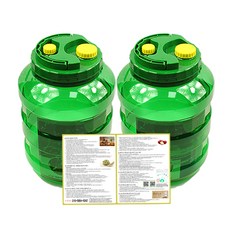 대원기계공업 뉴그린 과실주병 PET + 와인 식초 막걸리 레시피 세트, 10L, 2개