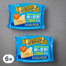 남양유업 드빈치 뼈가튼튼 고칼슘 치즈 15매, 270g, 6개