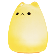 RONEVER 療癒矽膠拍拍夜燈 PC384 118 x 118 x 152mm 208g, 人氣貓