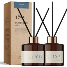 Merchent Perfume de Diffuser 200ml x 2p + 纖維鉛 10p 套裝, 純淨皂香, 1套