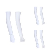 기어엑스 여성용 고급 손등 덮개 냉감 쿨토시 3세트, 화이트