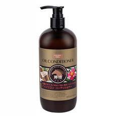 KUMANO 熊野油脂 DEVE 3種油 潤髮乳 容量:480ML 馬油 山茶花油 椰子油, 480ml, 1瓶