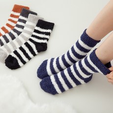 BASE ALPHA ESSENTIALS 條紋保暖睡眠襪 5雙入