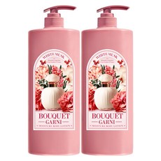부케가르니 모이스처 바디로션 화이트머스크향, 1.5L, 2개