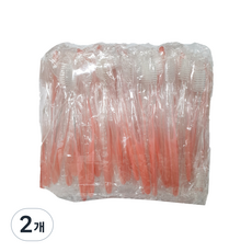 拋棄式高級細軟毛OPP包裝牙刷 粉紅色, 2個, 100入