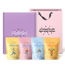 SKINNY PURITEA 綜合茶包禮盒組, 1組, Shurink Tea+Daily Mint Tea+Skinny Tea+Pumpkin Tea